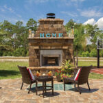 outdoor fireplace